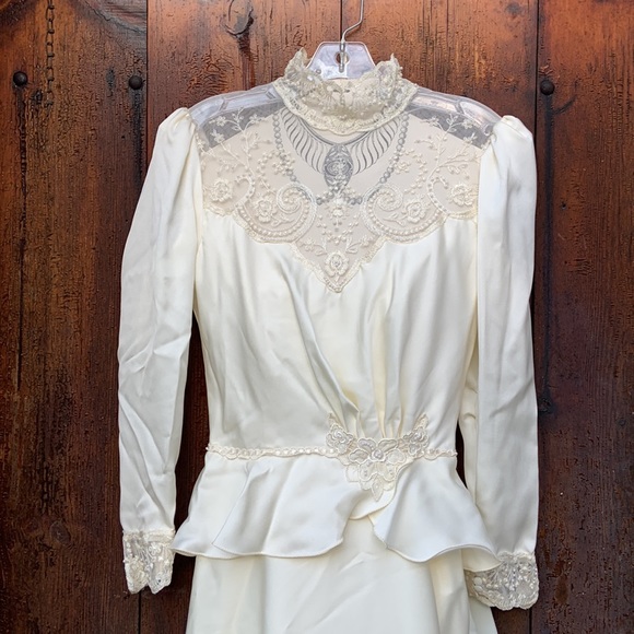 Vintage Dresses Vintage Beaded Wedding Dress Size 4 Poshmark